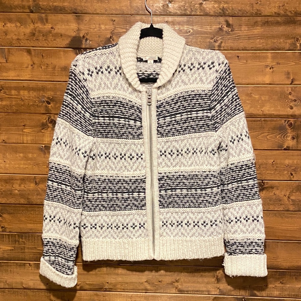 Vintage GAP Knit Zip-Up Sweater | Women’s Medium | Wool Blend